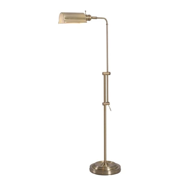Antique brass task floor lamp clearance