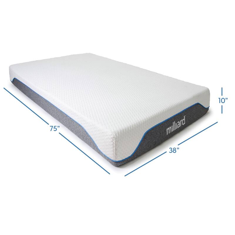 Milliard Medium-firm 10-inch Memory Foam Mattress