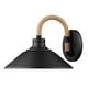 preview thumbnail 7 of 5, Golden Lighting Journey 1-light Wall Sconce in Natural Black