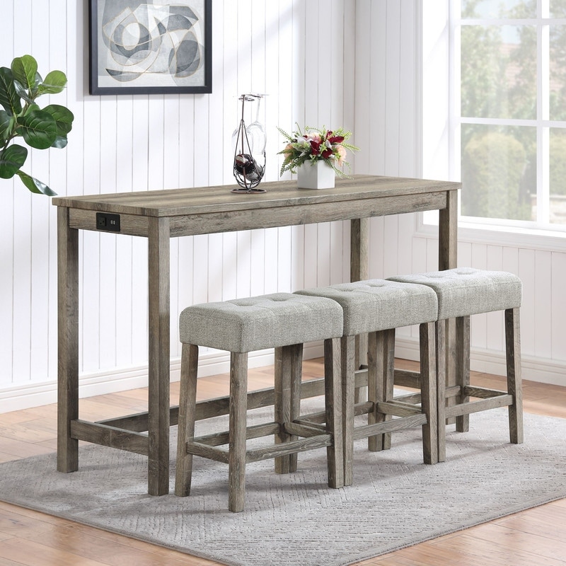 Bar table with discount bench