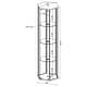 preview thumbnail 3 of 12, Zahavah 4-shelf Hexagonal Clear Glass Curio Cabinet