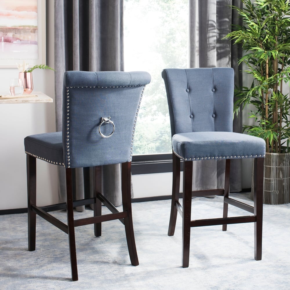 SAFAVIEH Rosalba 30-inch Bar Stool (Set of 2) - 20" x 26.5" x 44.5" - 20" x 26.5" x 44.5" - 20Wx27Dx45H
