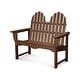 preview thumbnail 12 of 12, POLYWOOD Classic Adirondack 48" Bench Mahogany