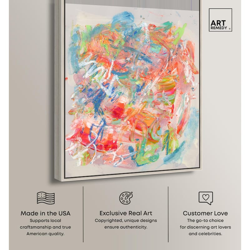 Swirling Hues II Canvas by Art Remedy