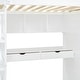preview thumbnail 38 of 38, Maximized Storage Space Design Loft Bed with Guardrail, Sturdy Construction, Twin Size