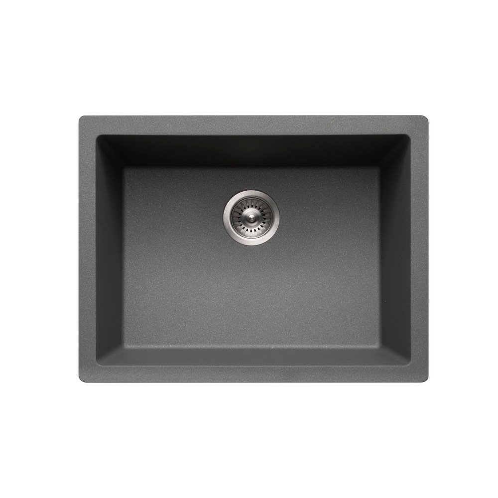 Houzer G-300U Quartztone 24-3/8" Undermount Single Basin Granite