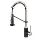 preview thumbnail 11 of 20, Kraus Bolden 1.8 GPM 18" Pull-Down Spray Kitchen Faucet with Stainless Steel/Matte Black