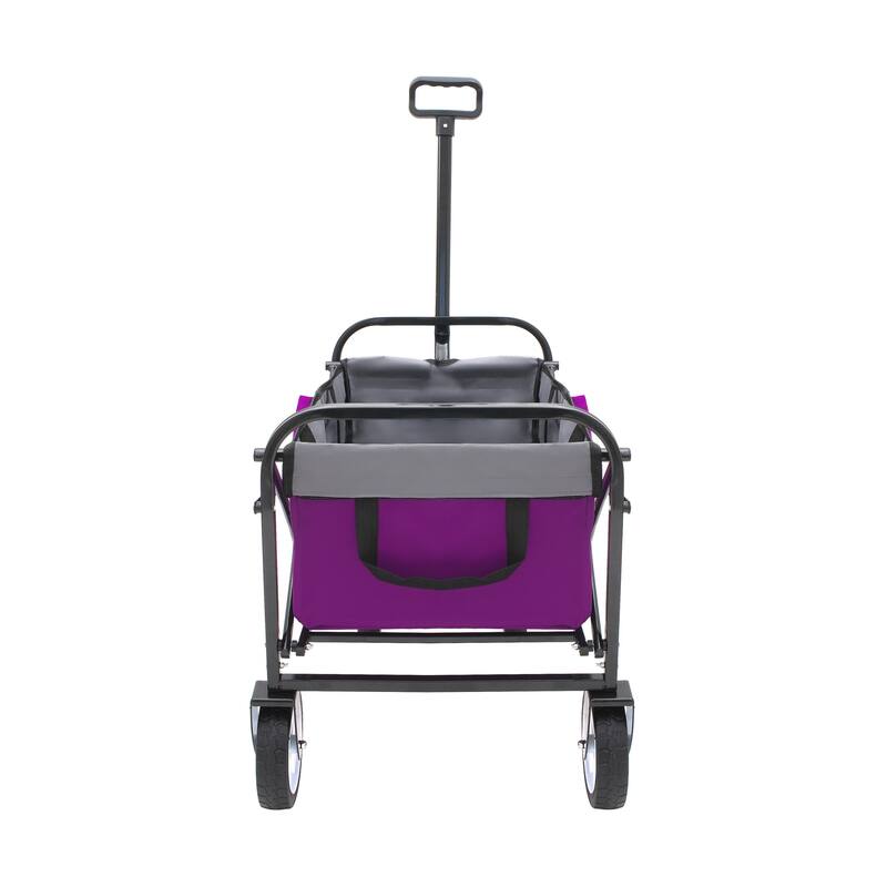 Foldable Wagon with Straps, Beach & Utility Cart, 225lb Capacity