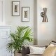 preview thumbnail 3 of 25, Rennnsan 2-Light Modern Industrial Cone Vanity Light in Brass/ Nickel