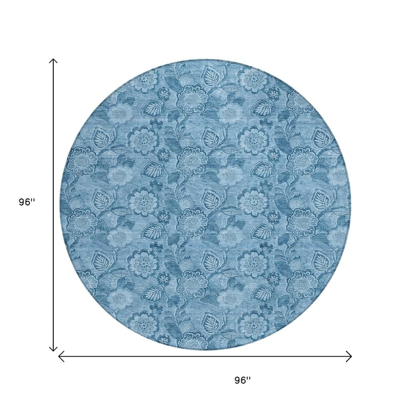 HomeRoots Floral Transitional Rectangle Outdoor Rug