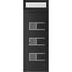 preview thumbnail 35 of 35, VDOMDOORS Manux 8933 | Front Door Exterior Door | Steel | Frame & Hardware Included | 18x80, Matte Black Entry Door Silver - W32+12xH80+14