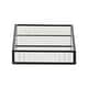 preview thumbnail 14 of 14, Veldra Black Rectangular Fluted Glass Tray