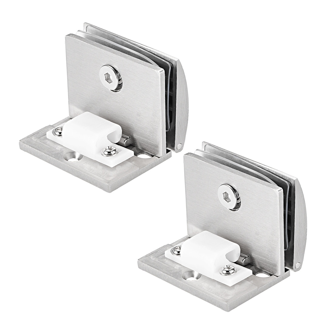 Zinc Alloy Cupboard Showcase Cabinet  Door Hinge Glass Clamp Glass Door Hinge