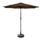 preview thumbnail 64 of 69, Lopes 9-foot Patio Umbrella with Bronze Finish Base Weight Stand Included