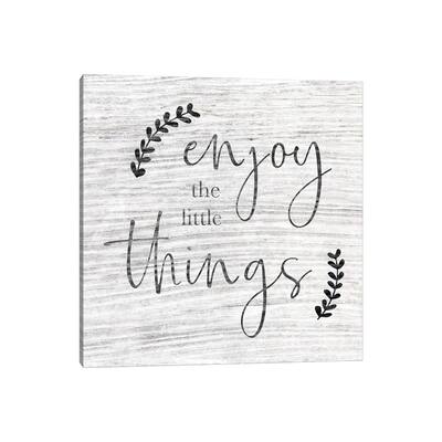 iCanvas "Enjoy The Little Things" by CAD Designs Canvas Print