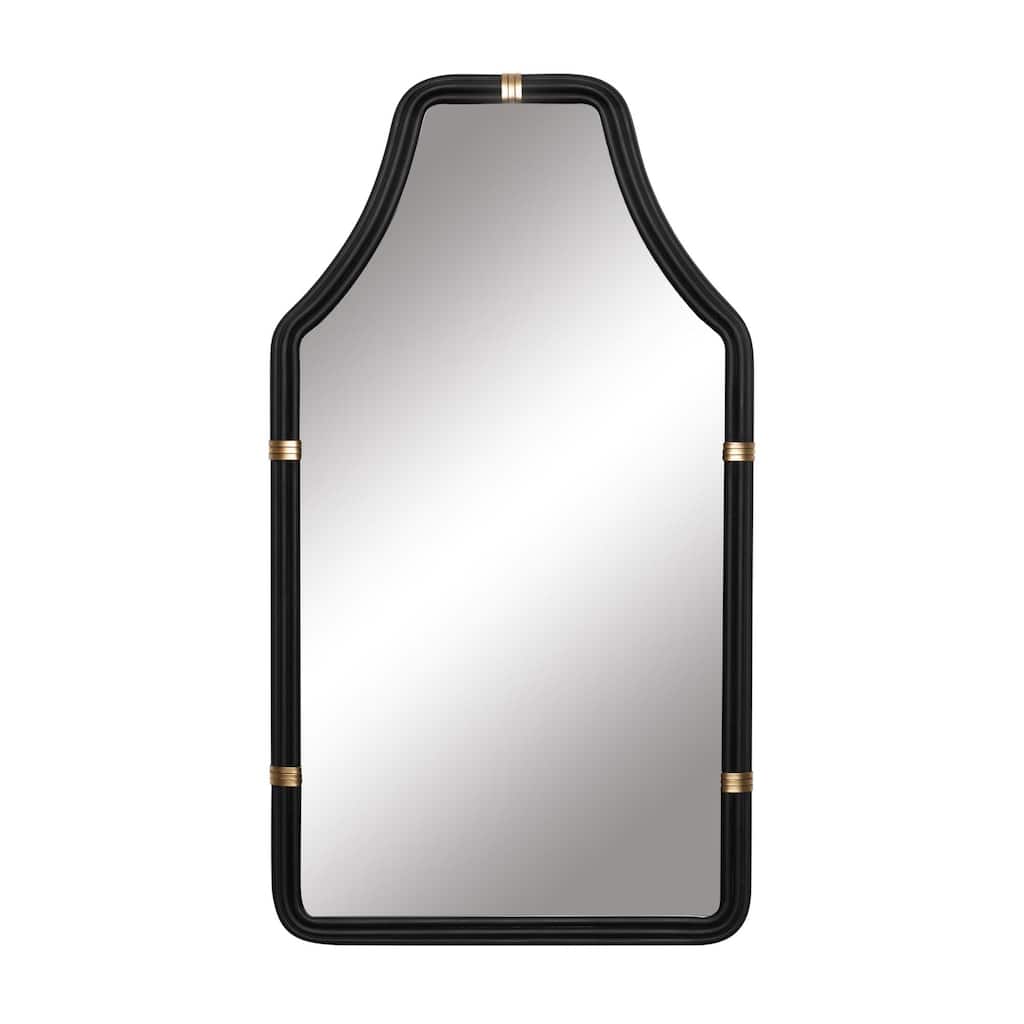 Federal Case 22x40 Black and Gold Wall Mirror - N/A