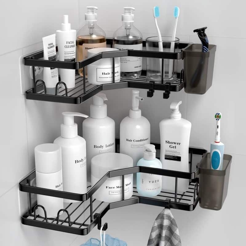Corner Shower Caddy - Black