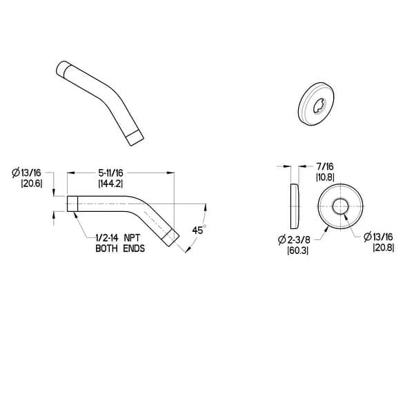 Pfister Kenzo and Treviso Series Shower Arm