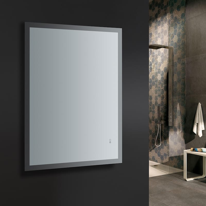 Fresca Luminosa 36" x 48" Framed Bathroom Mirror with Halo LED