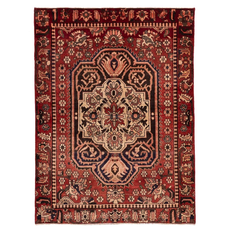 ECARPETGALLERY Hand-knotted Konya Anatolian Red Wool Rug - 4'9 x 6'5