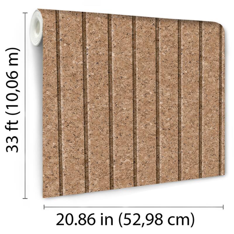 Veer Decor Corkboard Stripe Wallpaper
