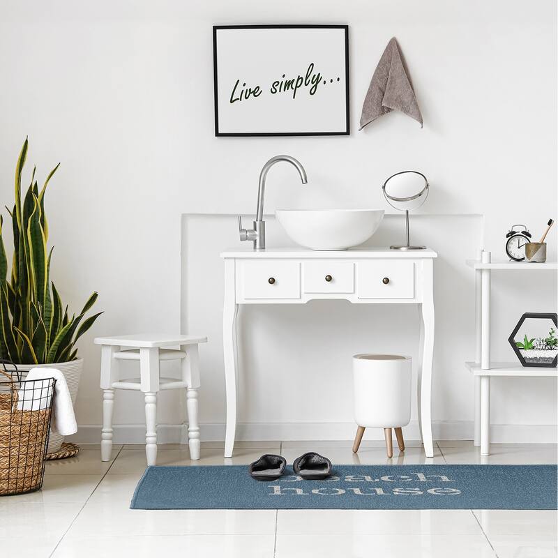 Beach House Nautical Chenille Rug