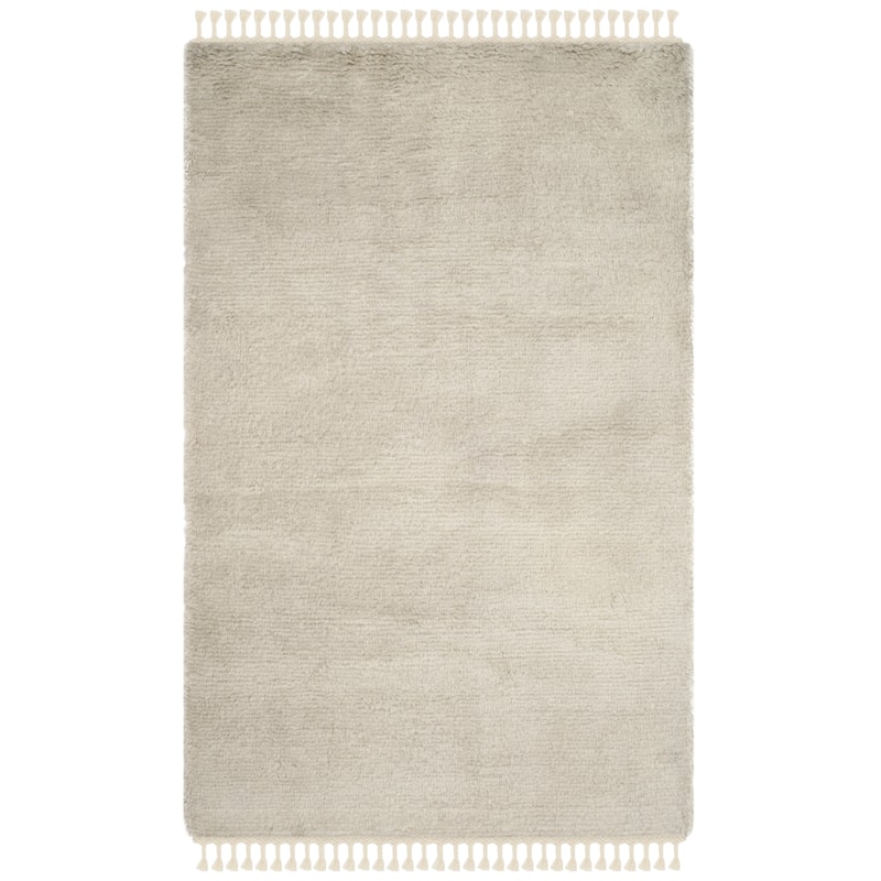 SAFAVIEH Hand-knotted Casablanca Shag Seva Tribal Wool Rug