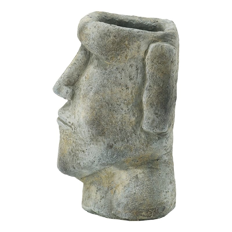 GDFStudio Easter Island Cement Small Planter