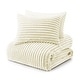 preview thumbnail 4 of 27, Flannel Fleece Plush Fuzzy Comforter Set Fluffy Winter Bedding Set with 2 Pillowcases