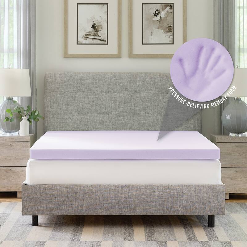 Bodipedic Lavender Scented Memory Foam Mattress Topper