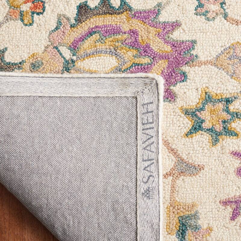 SAFAVIEH Handmade Blossom Jacoba Floral Wool Rug