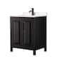Option Dark Espresso / White Quartz Top / Matte Black