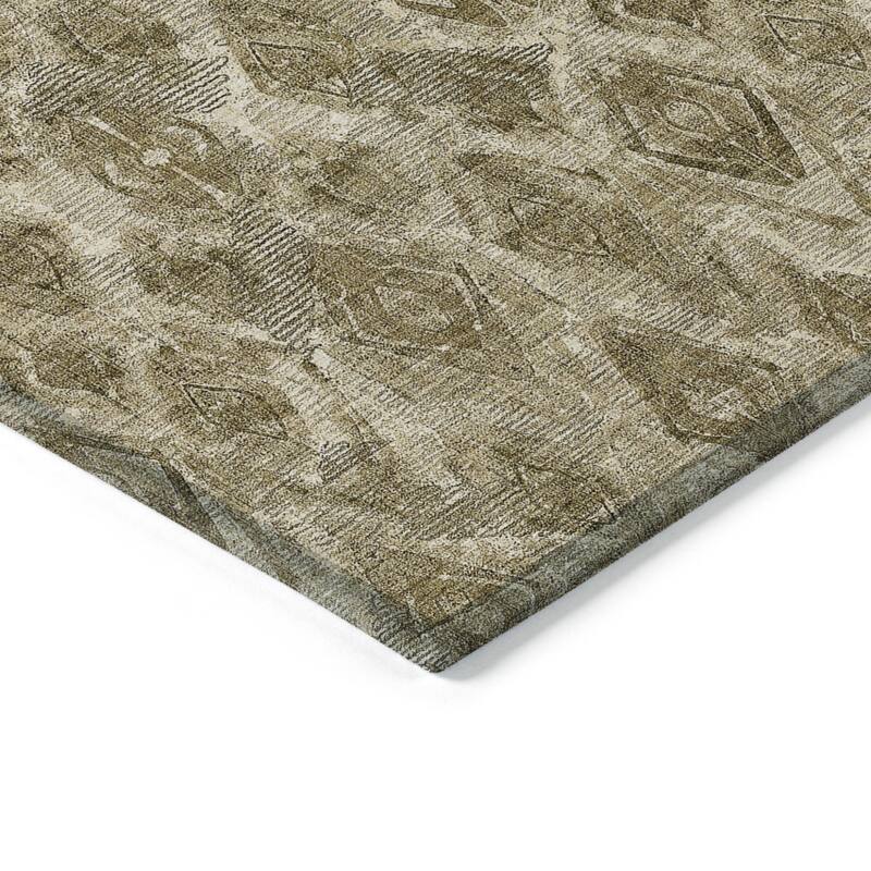 HomeRoots Geometric Traditional Rectangle Outdoor Rug