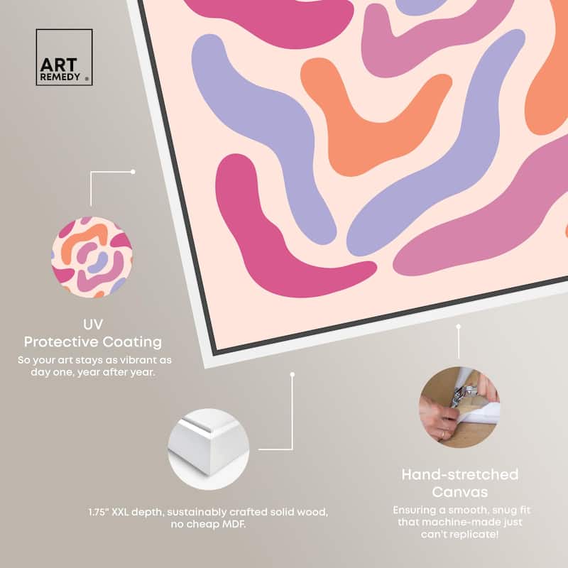 Petals Floral Form Canvas by Art Remedy