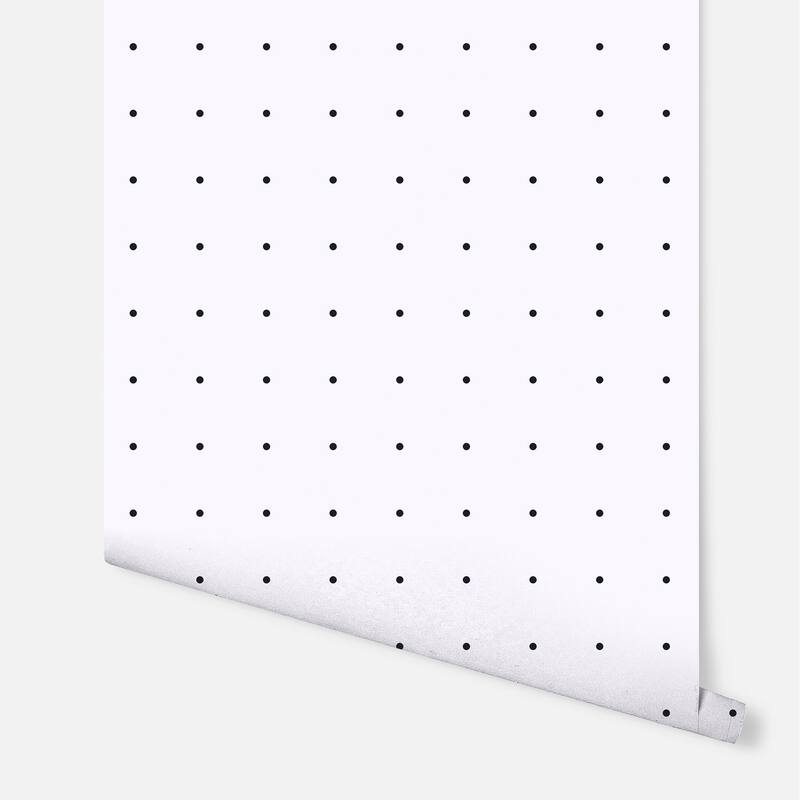Arthouse Terrence White Dotted Grid Wallpaper
