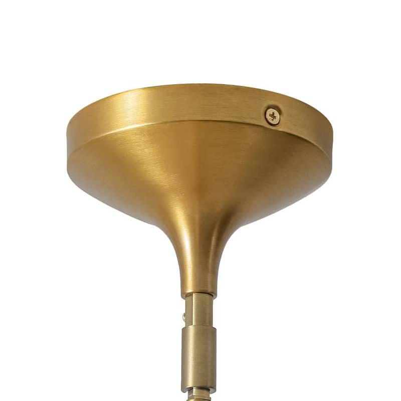 Modern Glam 9-Light Frosted Glass Sputnik Chandelier - 30.3in