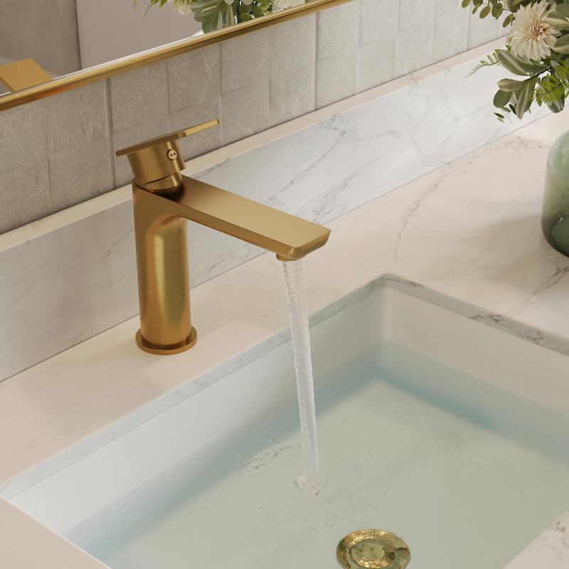 GRANDJOY Modern Single Handle Bathroom Faucet