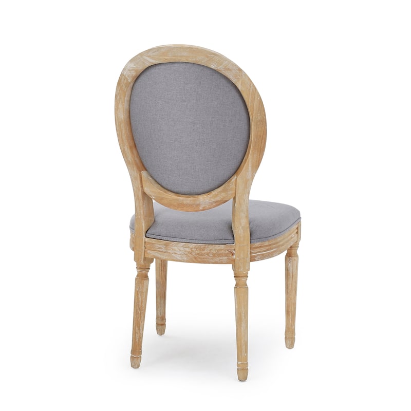 Phinnaeus French Country Fabric Dining Chairs (Set of 2) by Christopher Knight Home