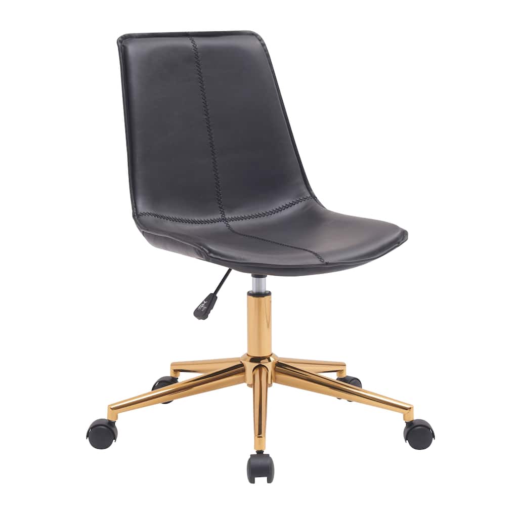 Flora Slope Leather Swivel Office Chair