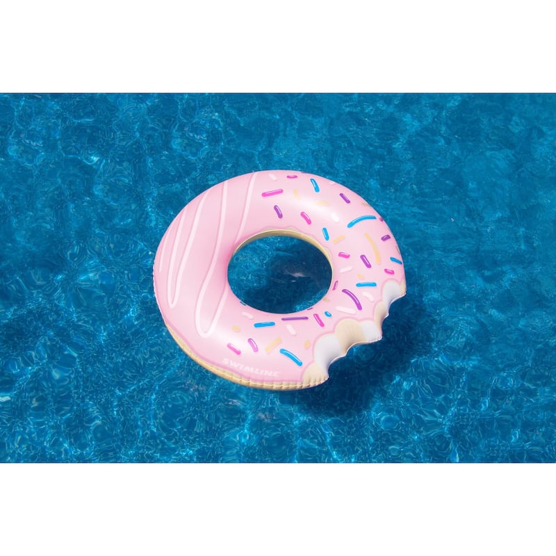Donut Inflatable Swimming Pool Ring - 42" - Pink