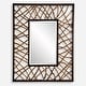 preview thumbnail 1 of 3, Uttermost Teak Maze Rectangle Mirror - 56"H x 44"W x 2.5"D