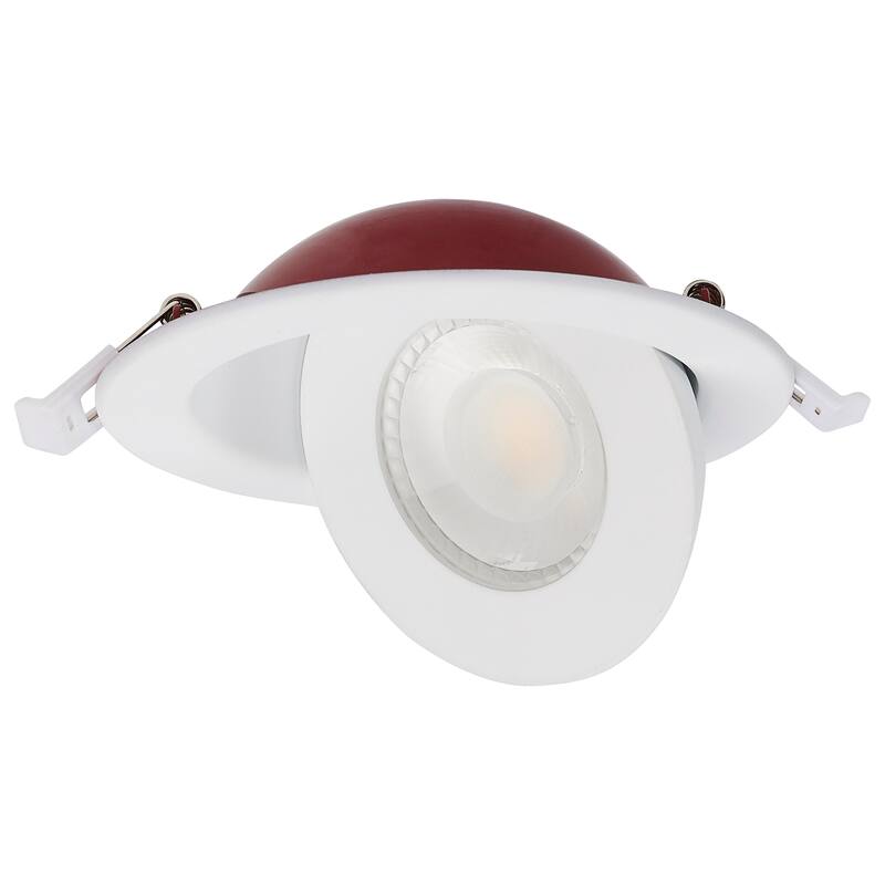 9W LED Fire Rated 4In Direct Wire Directional Downlight Round CCT Selectable Dimmable