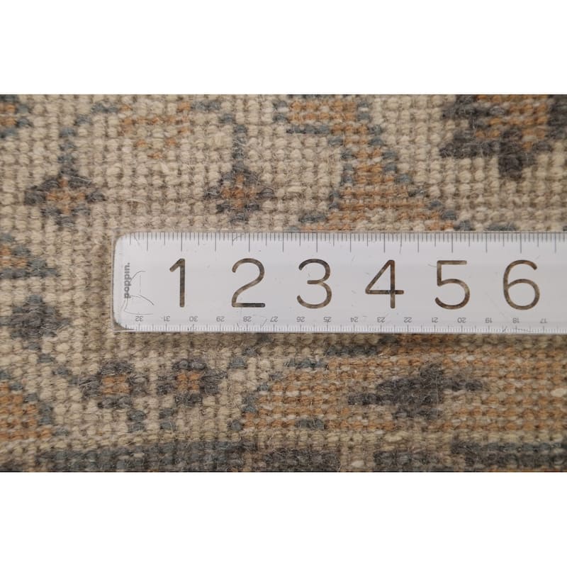 Oushak Oriental Runner Rug Handmade Floral Wool Carpet - 2'5"x 7'9"