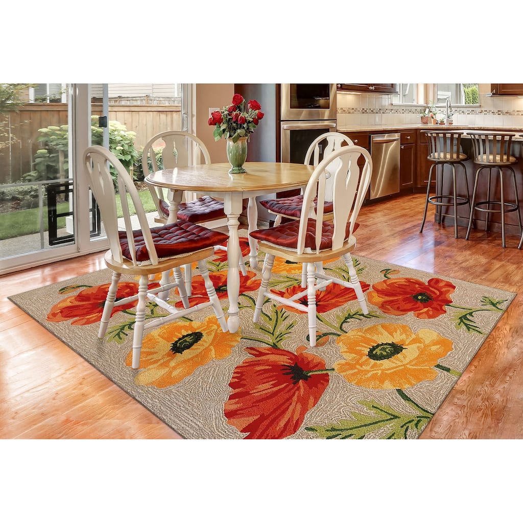 Liora Manne Ravella Icelandic Poppies Indoor/Outdoor Rug