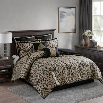 8PCS Queen Jacquard Comforter Set