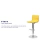 preview thumbnail 50 of 111, Modern Vinyl Stitch Back Adjustable Height Barstool - 16"W x 19"D x 35" - 44"H