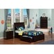 preview thumbnail 1 of 5, Portland Twin XL Platform Bed with Footboard and 2 Drawers in Espresso Espresso - Twin XL