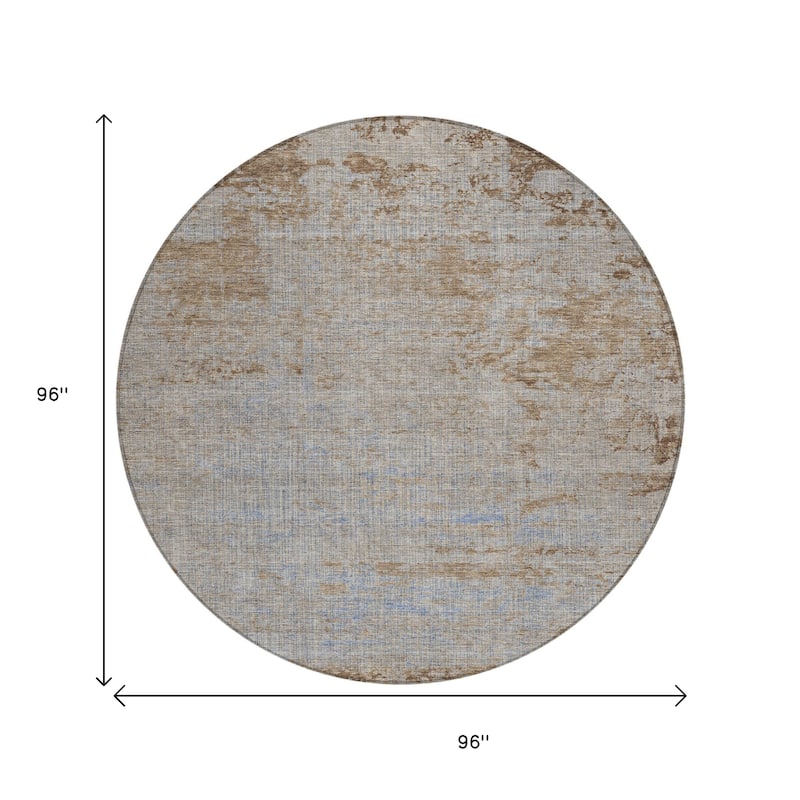 HomeRoots Abstract Transitional Rectangle Outdoor Rug