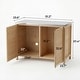 preview thumbnail 54 of 93, 100% Solid Wood Outdoor Kitchen Cabinet Set, Modular Patio BBQ Island Sideboard Buffet Pantry
