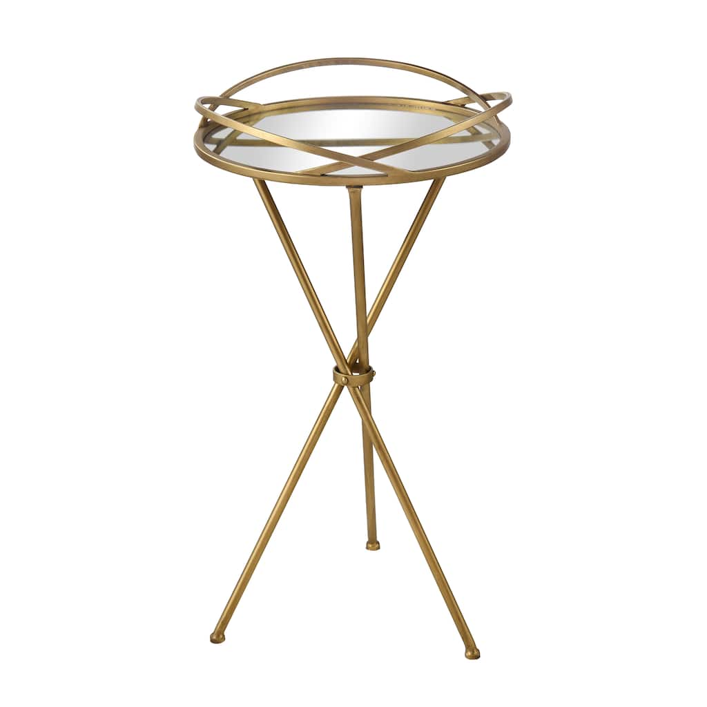 Elk Home Nasso Brass Metal 15.75 Inch Wide Accent Table